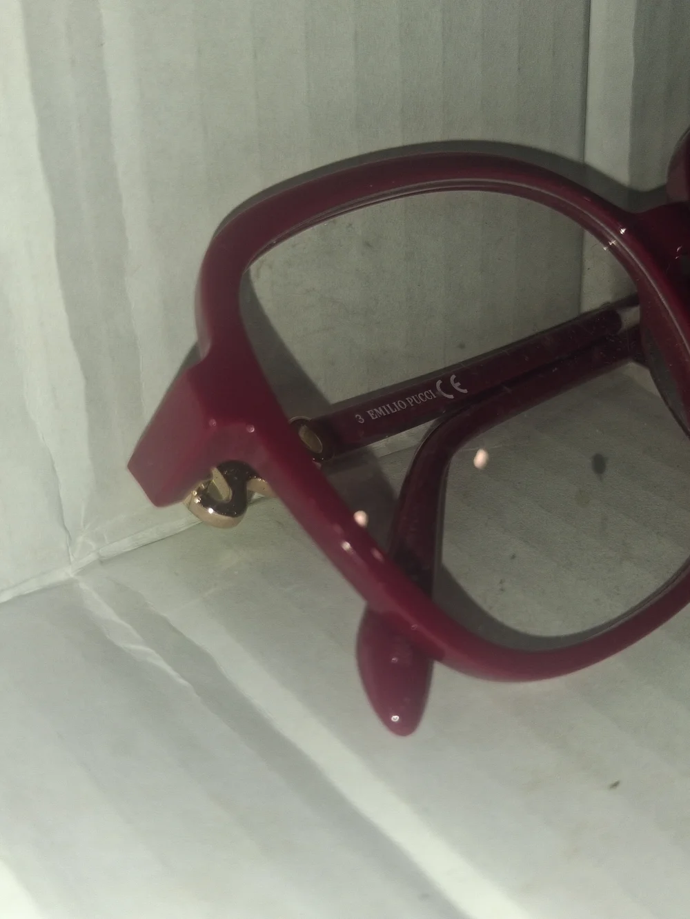 Emilio Pucci Women's Wine Red Rounded Square Optical Glasses